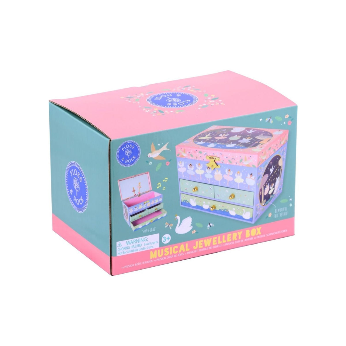 Enchanted - Musical Jewellery Box with 3 Drawers