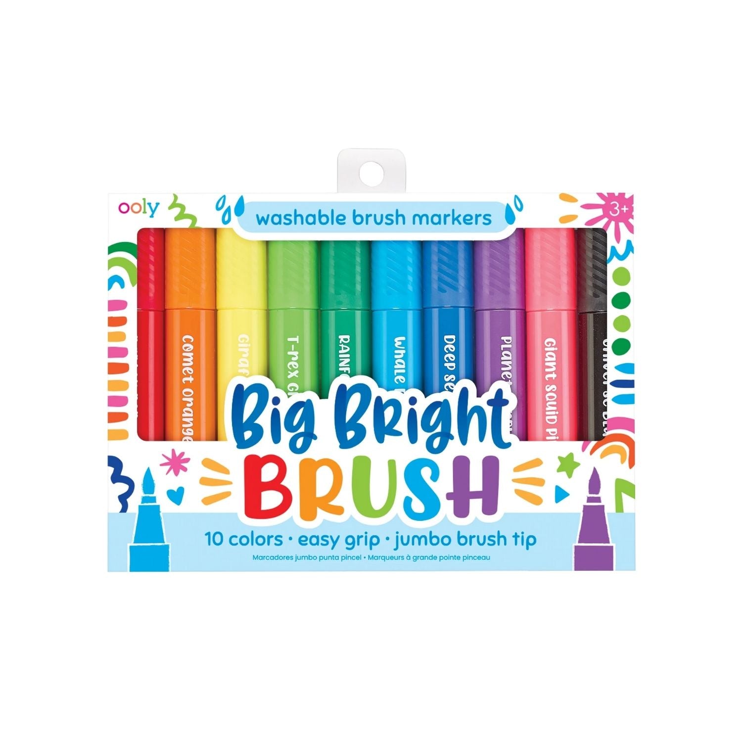 Big Bright Brush Markers from Ooly in a Set of 10