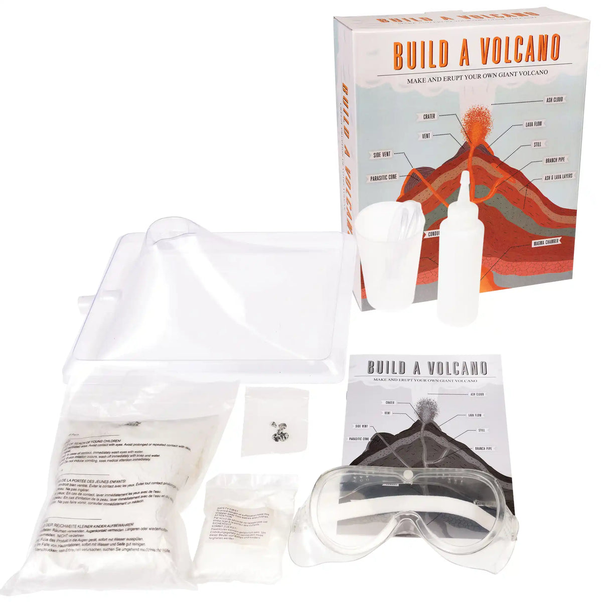 Build a Volcano Kit contents laid out 