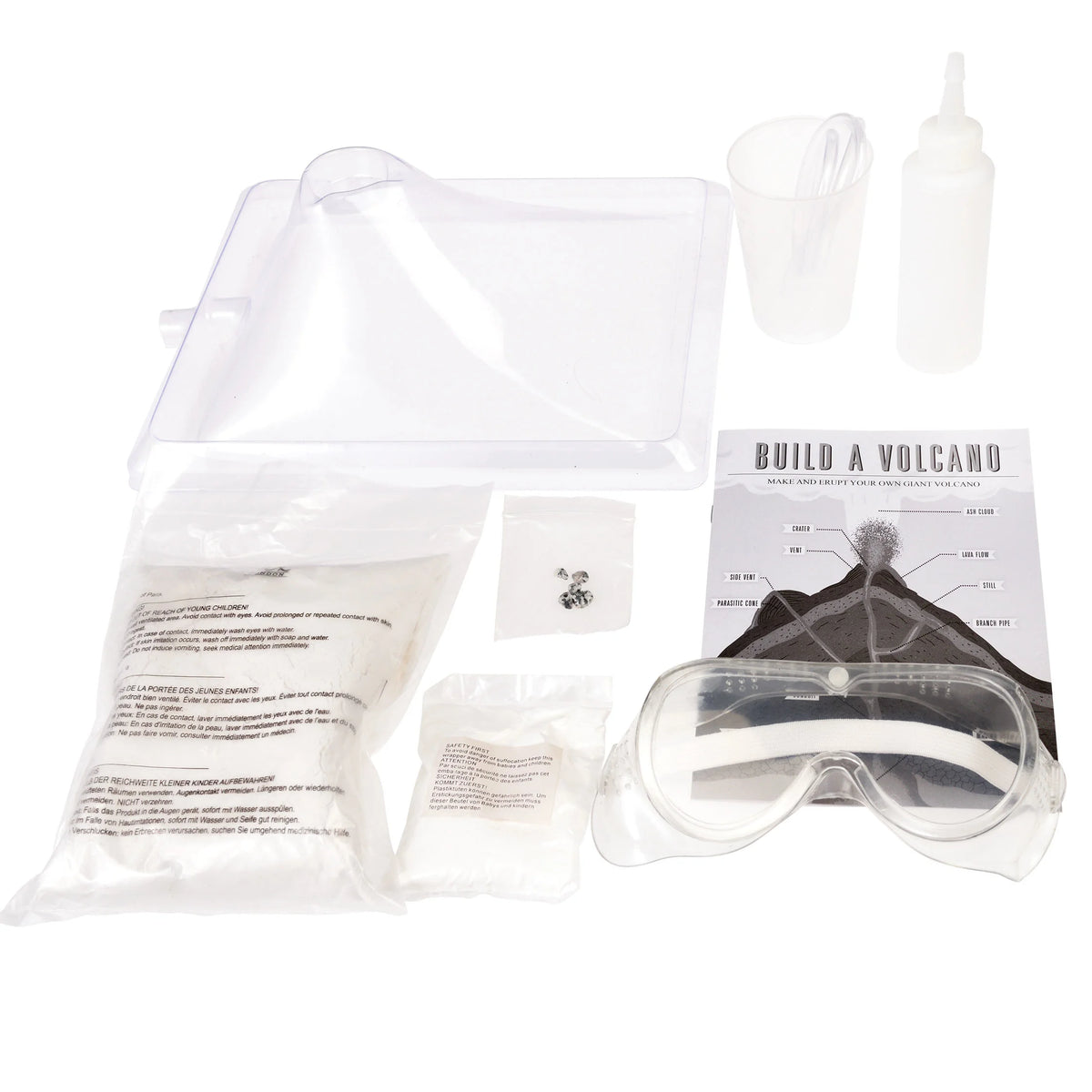 Build a Volcano Kit contents laid out 