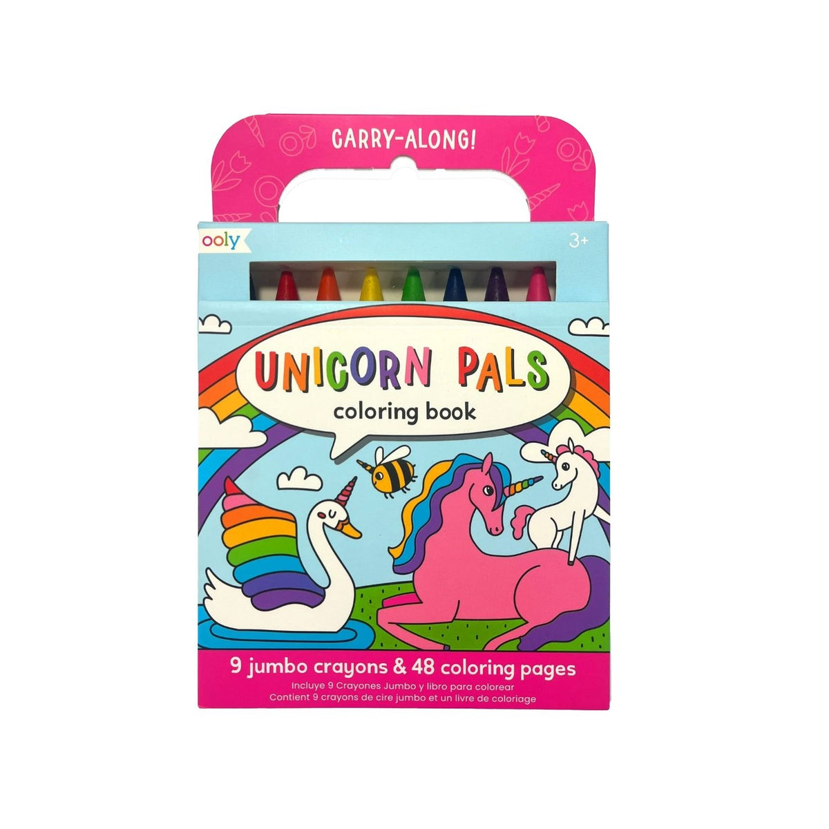 Carry Along Colouring Book &amp; Crayon Set - Unicorn Pals