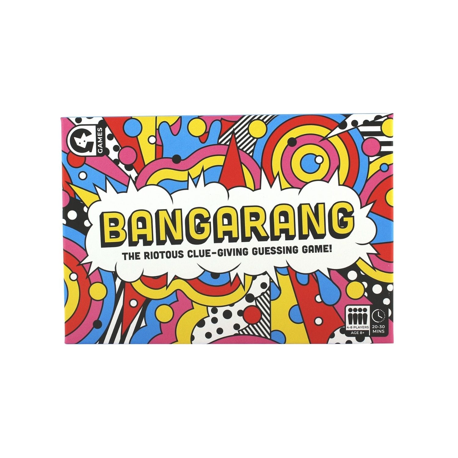 Box cover for Bangarang, family game from Ginger Fox