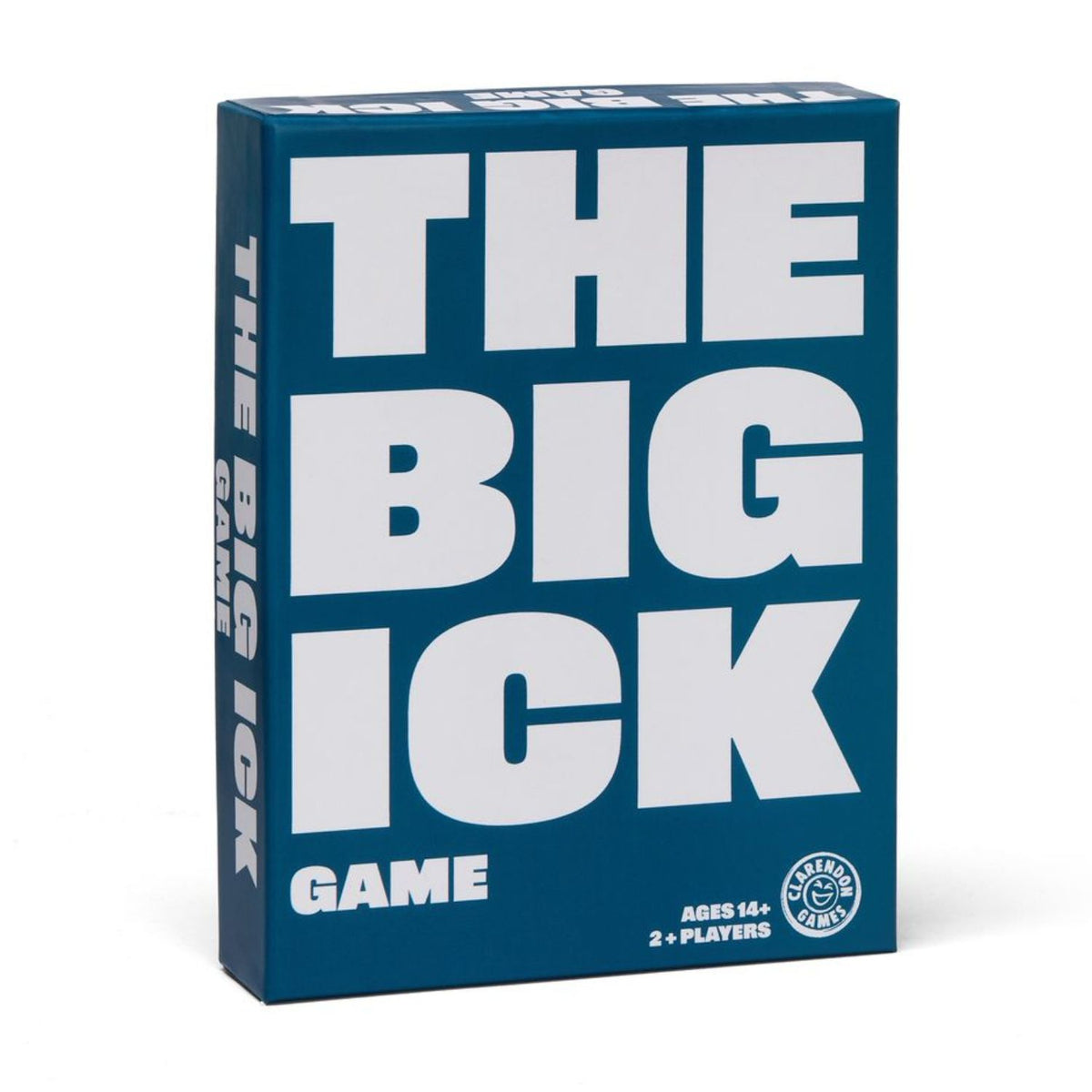 The Big Ick Game party box showcasing its modern, trend-driven branding, bold typography, and eye-catching cover design.