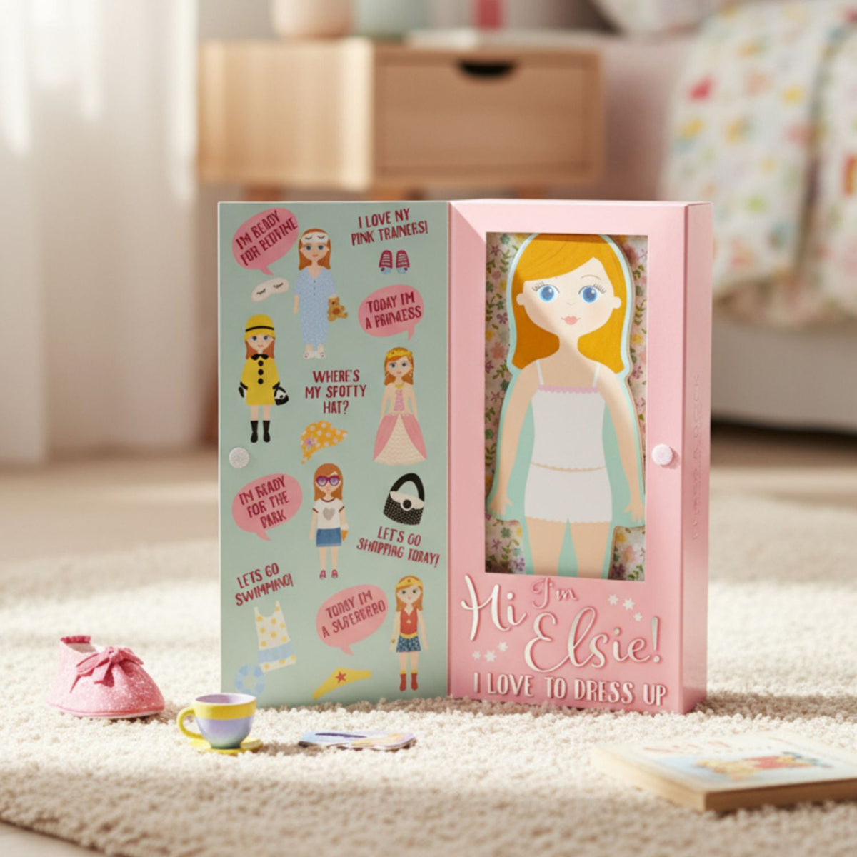 Elsie Magnetic Dress Up Doll in packaging