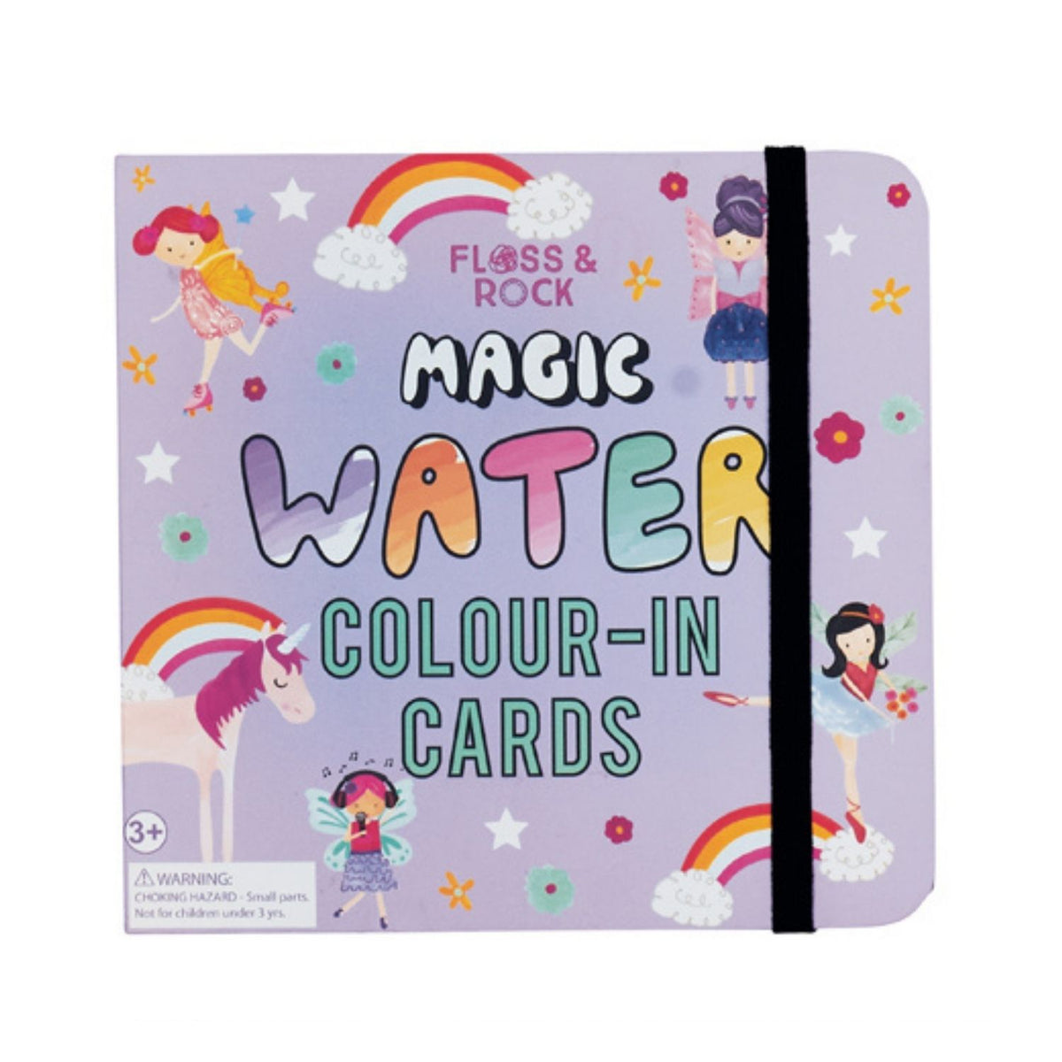 A sparkling gift for little believers. This reusable fairy water art set includes 10 magical scenes that fade as they dry, providing endless creative play without the mess.