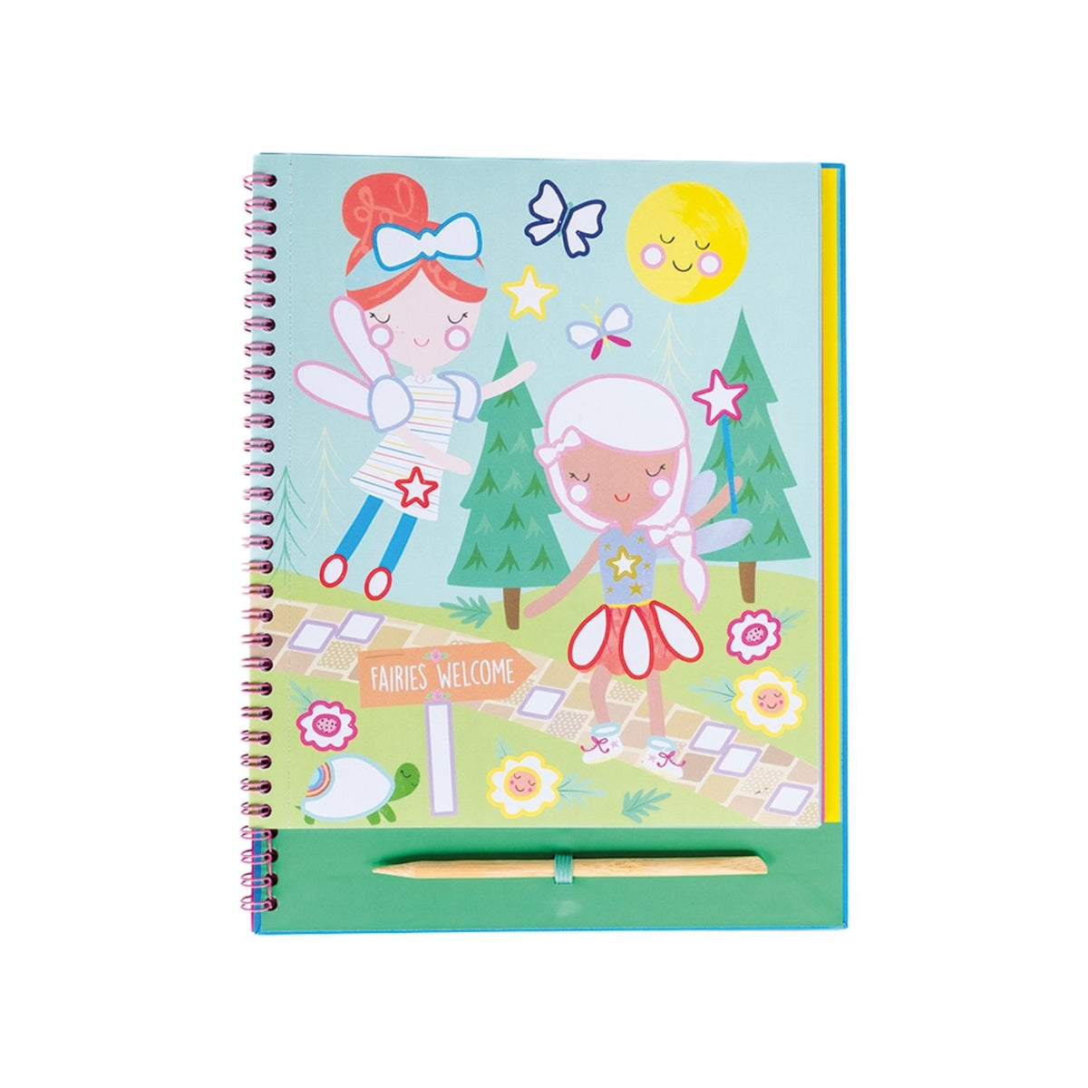 This spiral-bound unicorn travel craft kit features 8 illustrated pages and mess-free foil application. Perfect for car rides, flights, and quiet play.