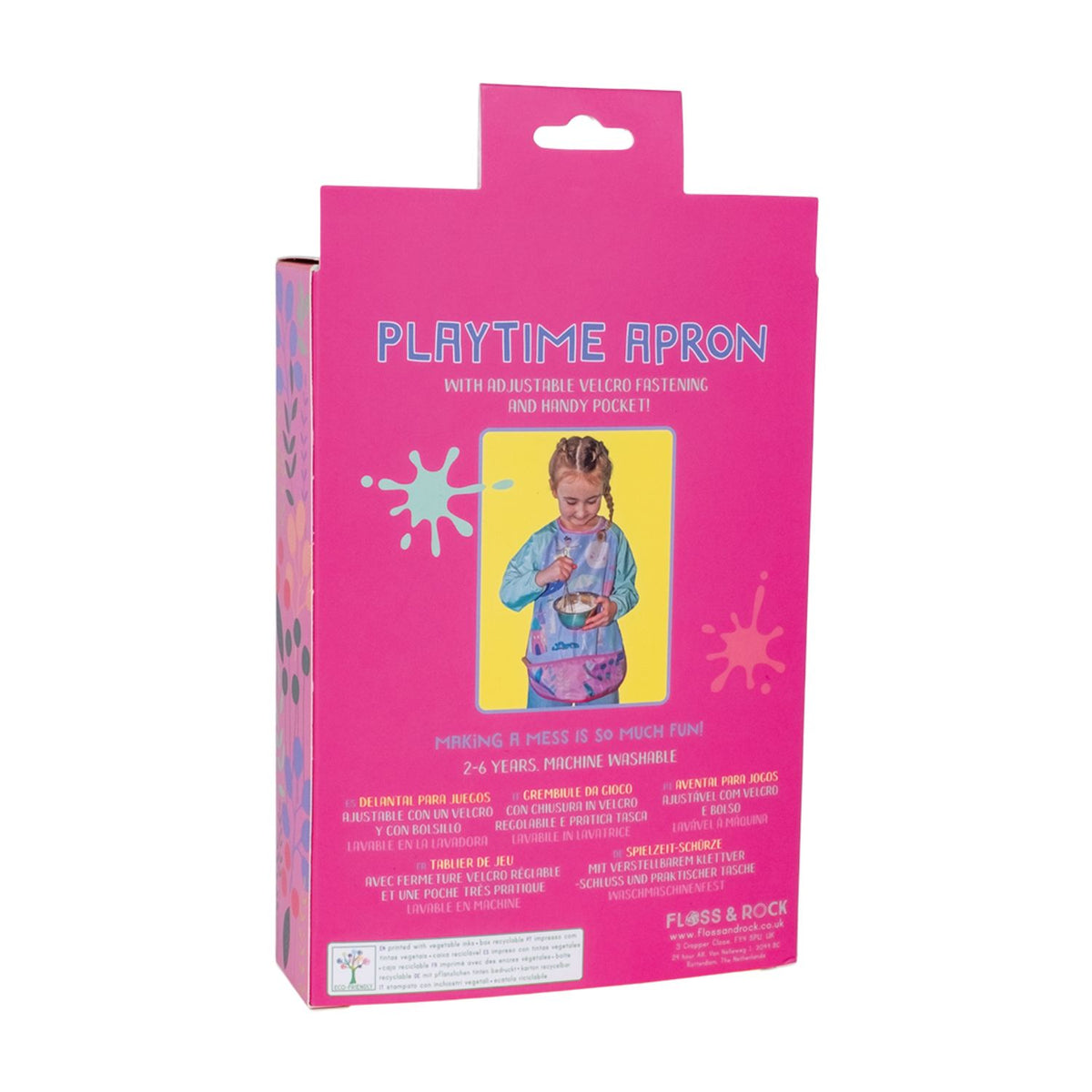 Packaged Enchanted playtime apron. 