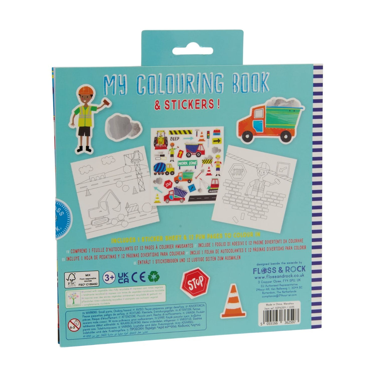 The perfect travel activity or party gift! This scratch and sniff colouring book includes 12 themed pages and matching stickers. FSC-certified and printed with vegetable inks.