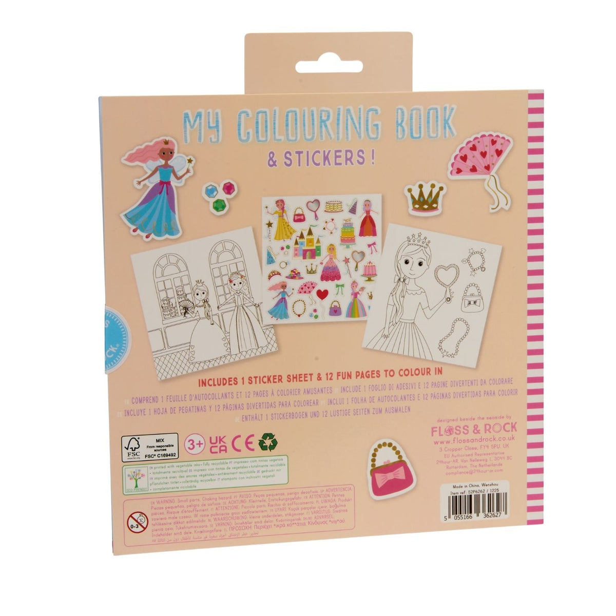 The perfect travel activity or party gift! This scratch and sniff princess colouring book includes 12 themed pages and matching stickers. FSC-certified and printed with vegetable inks.