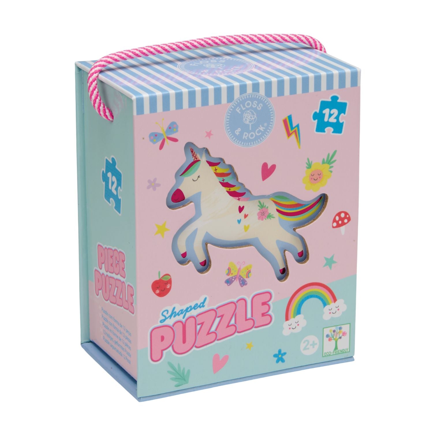 Build concentration with this 12-piece kids' puzzle. Featuring a charming unicorn shaped design and chunky, high-quality pieces made for small hands and growing minds.