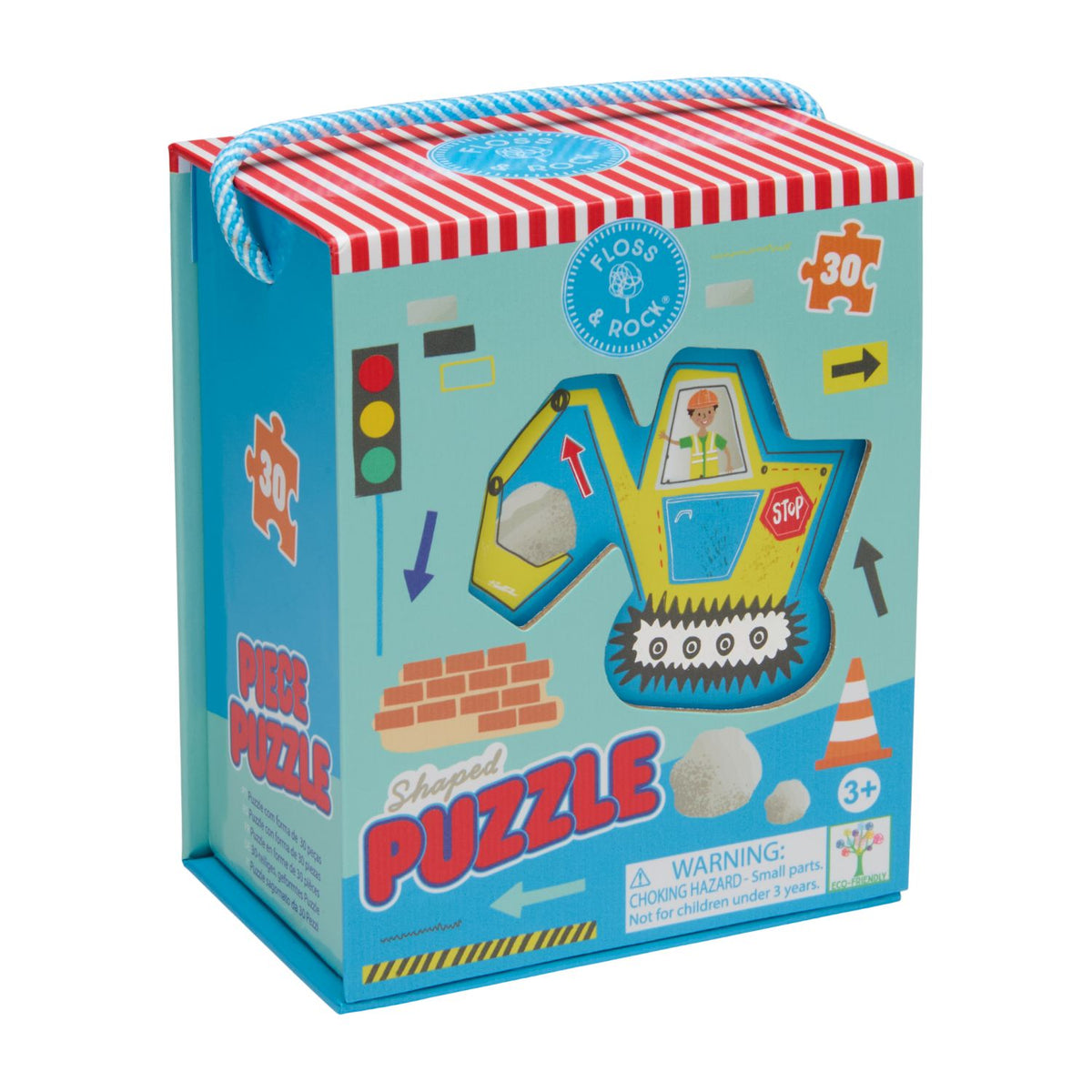 Keep little builders busy on the go! This portable construction puzzle features 30 pieces in a magnetic-close box with a carry handle for mess-free travel.