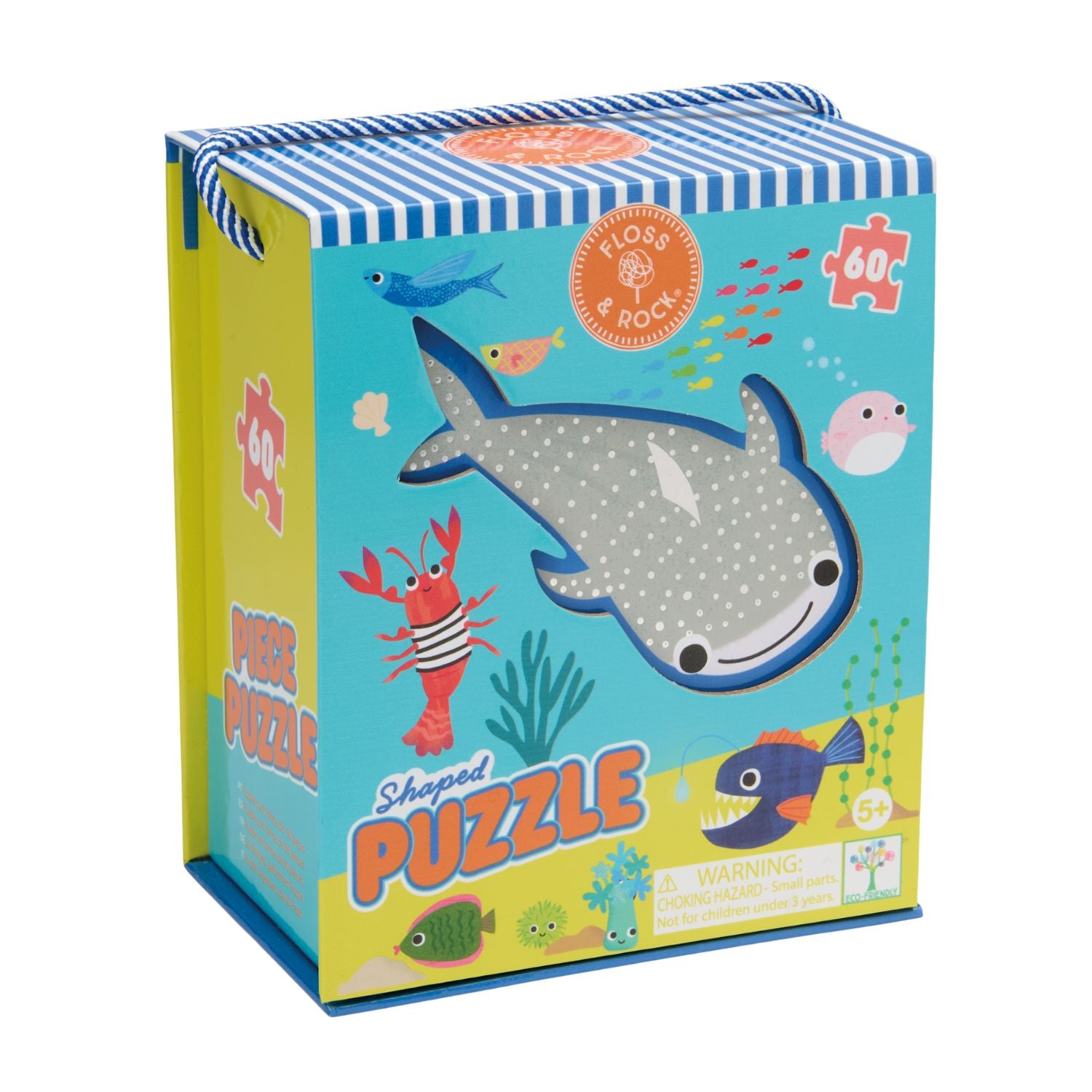 Explore the deep blue with this 60-piece ocean puzzle. Housed in a premium magnetic-close box with a sturdy carry handle, it’s the perfect travel activity for little explorers.