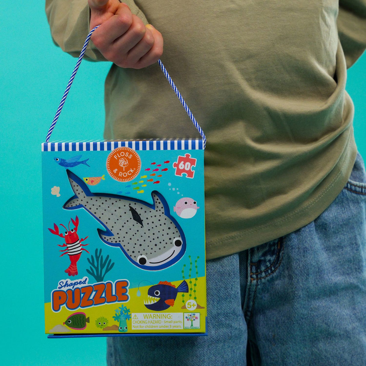 The premium ocean-themed storage box showing the magnetic closure and a blue carry handle, with a detailed illustration of the whale shark on the front.