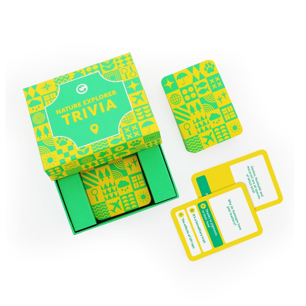 Nature Explorer Trivia game set with cards and box 