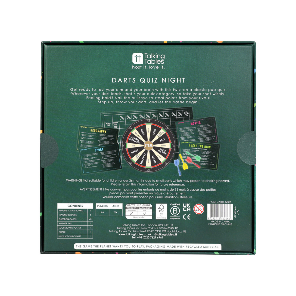Host Your Own - Darts Quiz Night