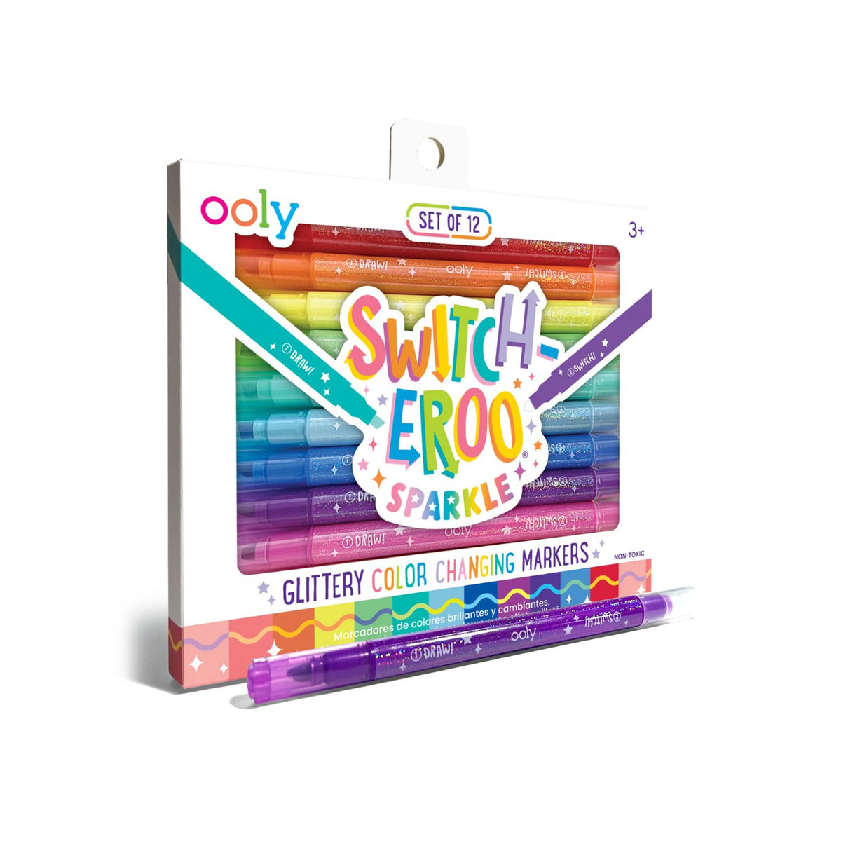Ooly - Switch-eroo! Sparkle Glittery Colour-Changing Markers (Set of 12)