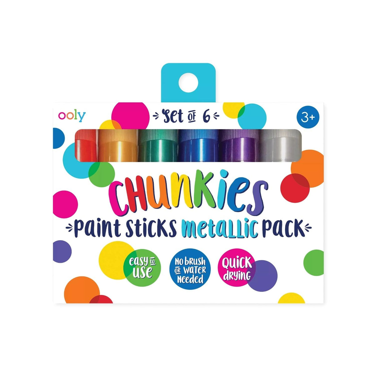 Ooly - Chunkies Paint Sticks Metalic - Set of 6