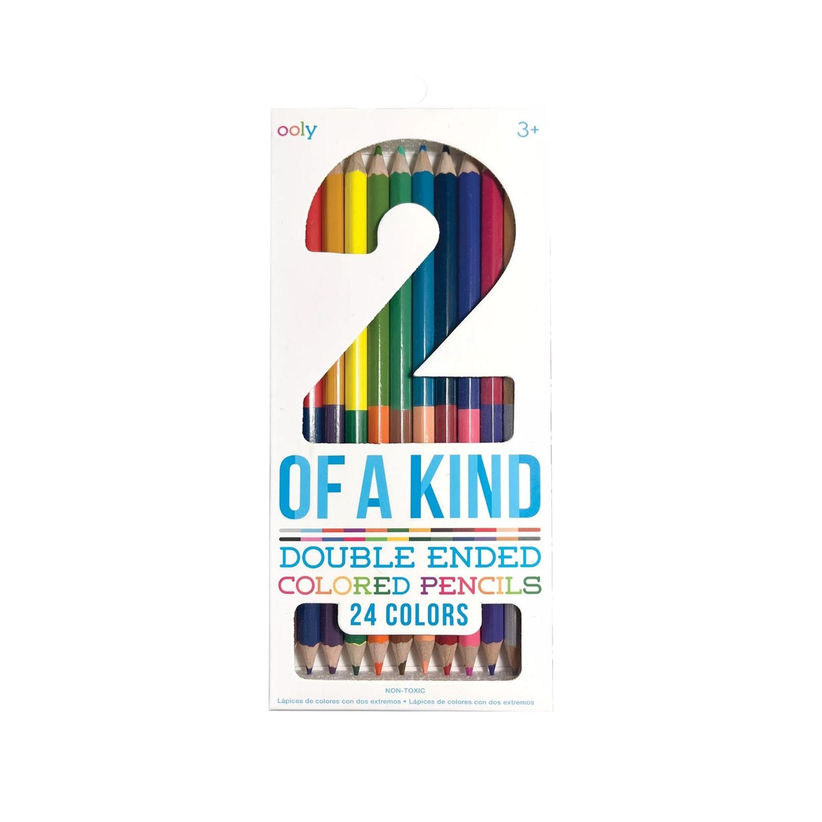 Ooly - 2 Of A Kind Double-Ended Coloured Pencils - Set of 12 / 24 Colours