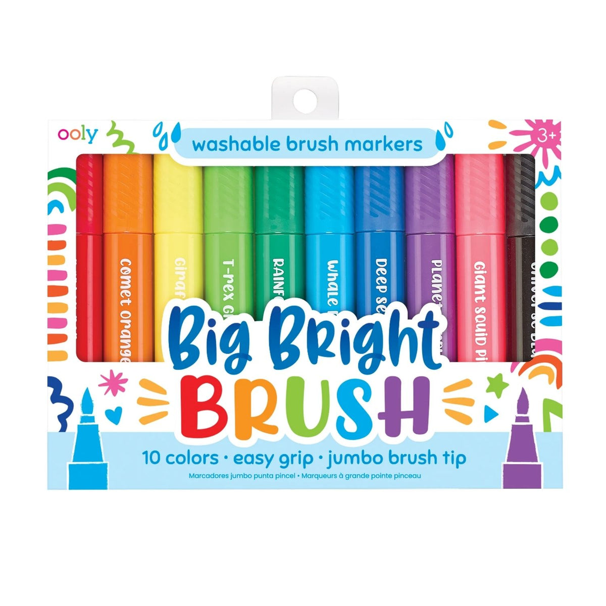 Ooly - Big Bright Brush Markers - Set of 10