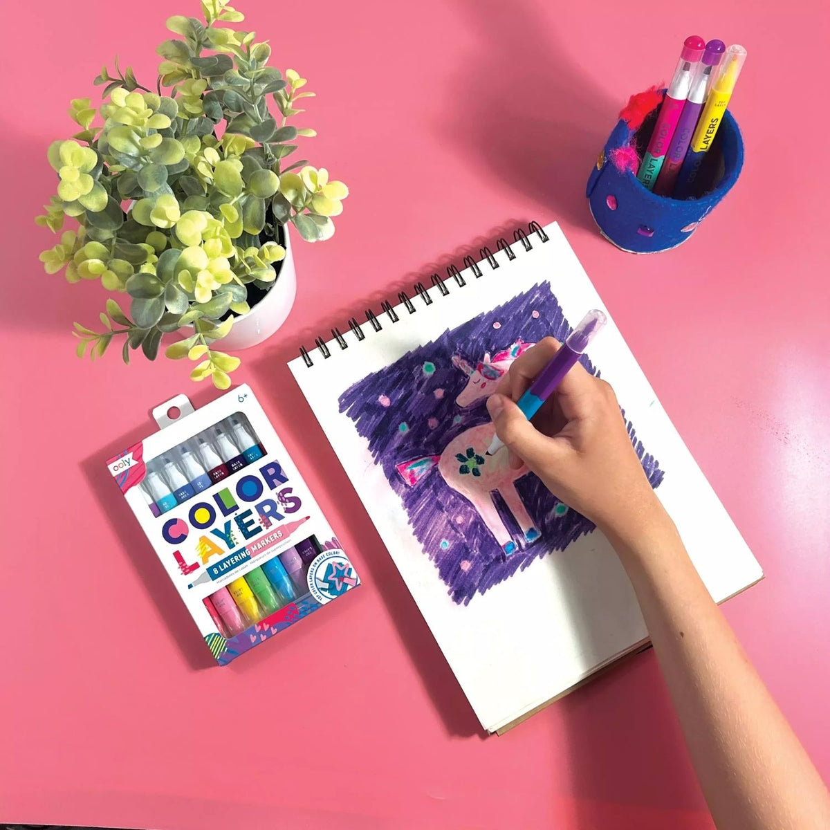 Ooly - Colour Layers Double-Ended Layering Markers - Set of 8 / 16 Colours