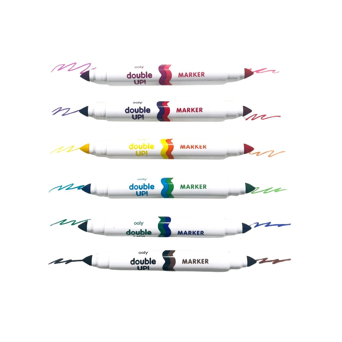 Ooly - Double Up! Double-Ended Markers - Set of 6 / 12 Colours