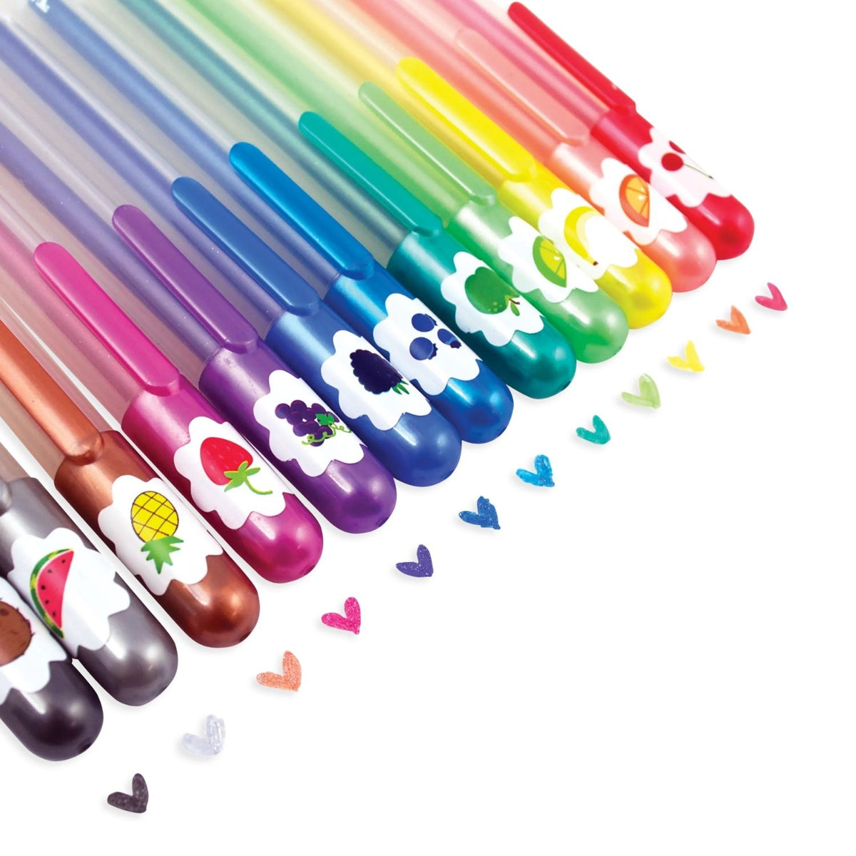 Ooly - Yummy Yummy Scented Glitter Gel Pens - Set of 12