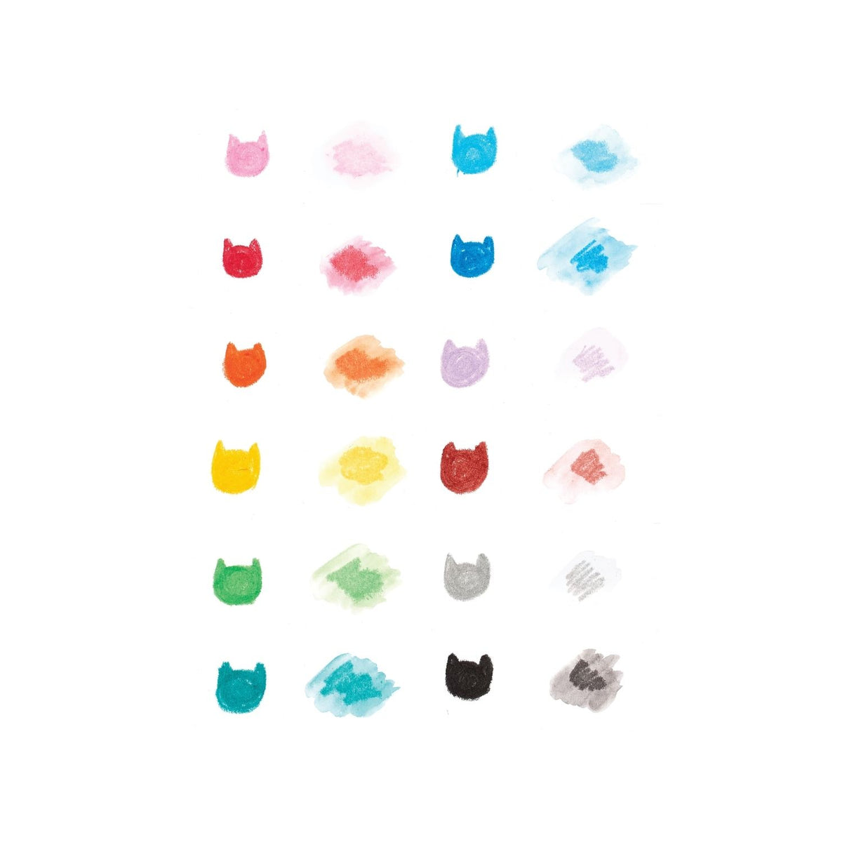Ooly - Cat Parade Watercolour Gel Crayons - Set of 12