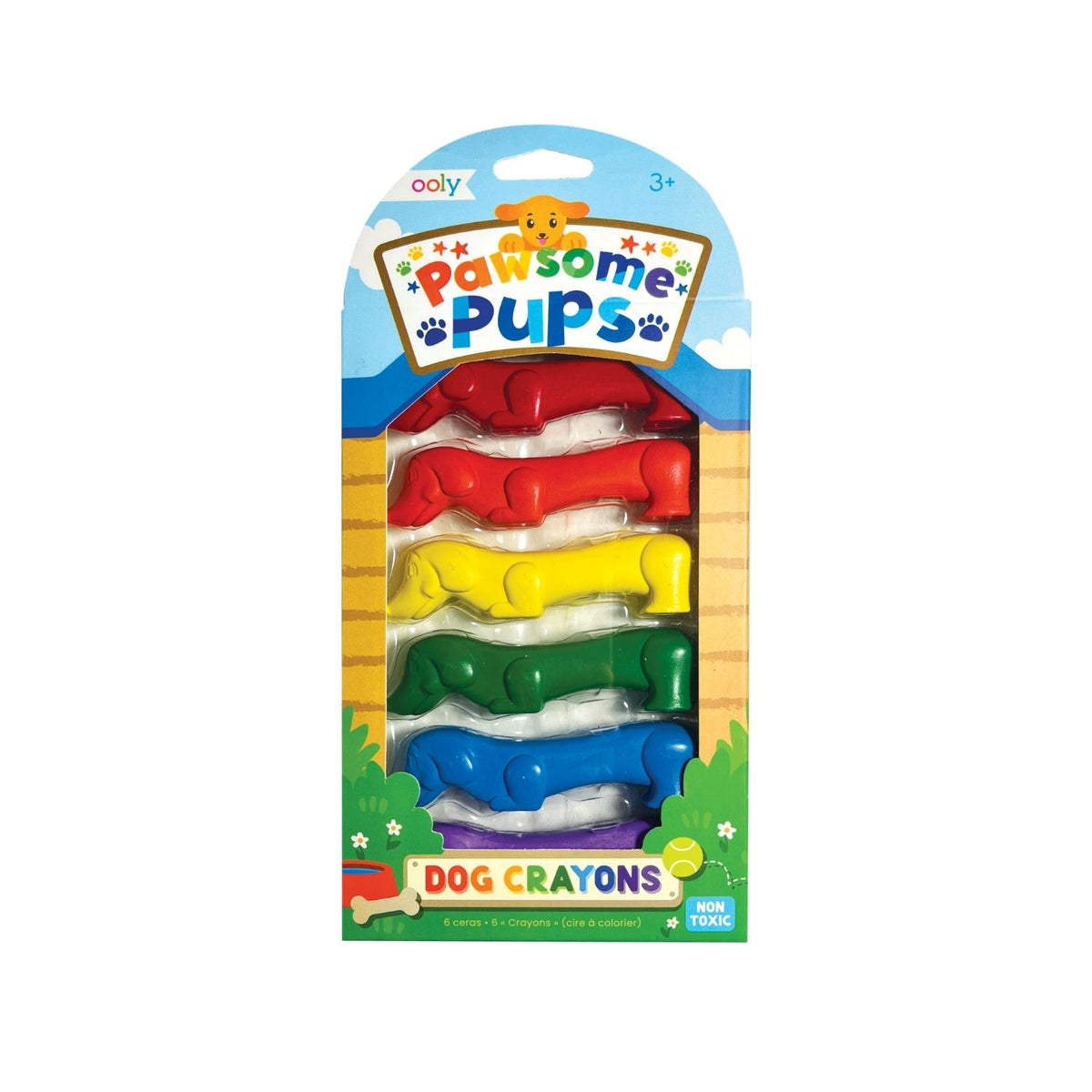 Ooly - Pawsome Pups Dog Crayons - Set of 6