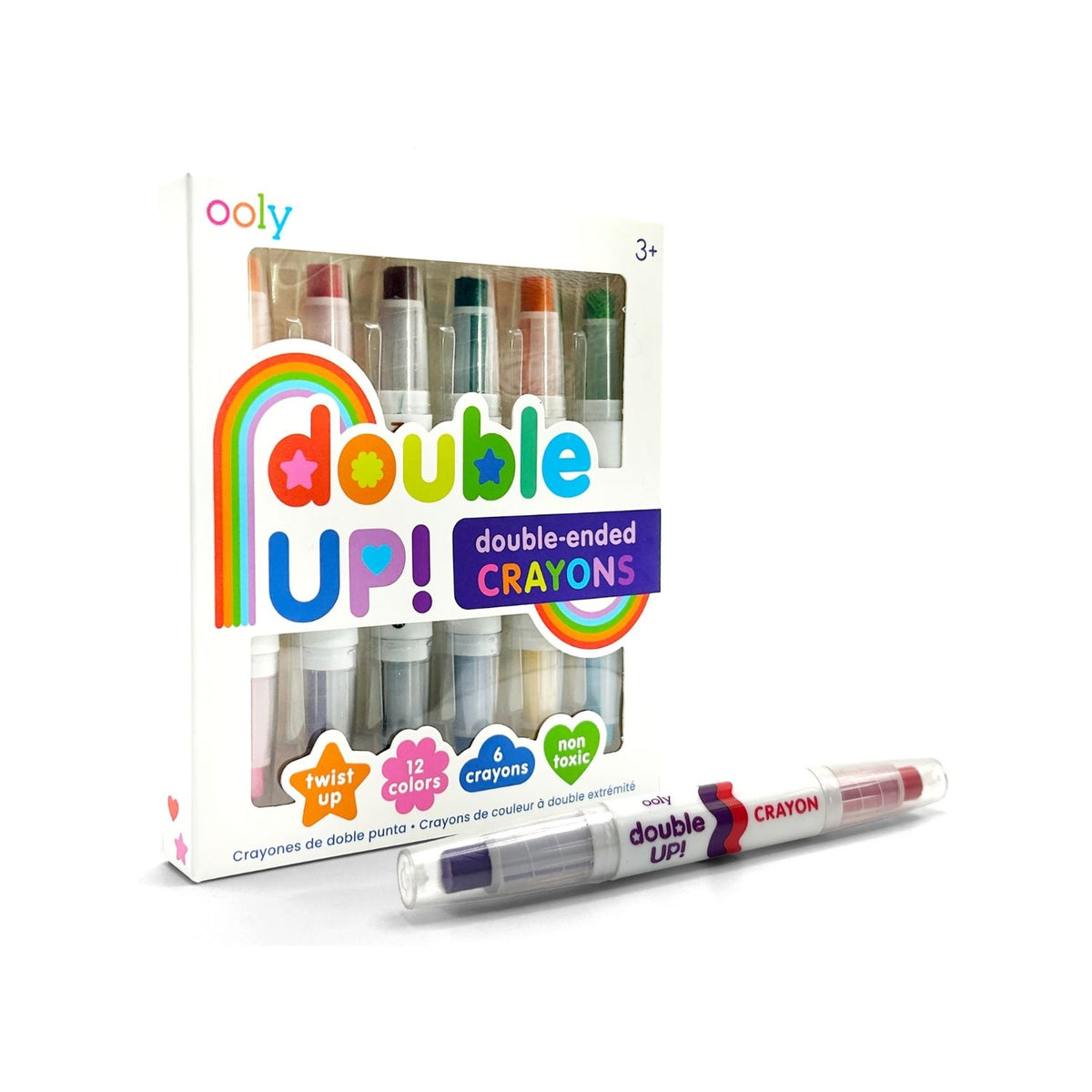 Ooly - Double Up! Double-Ended Crayons - Set of 6 / 12 Colours