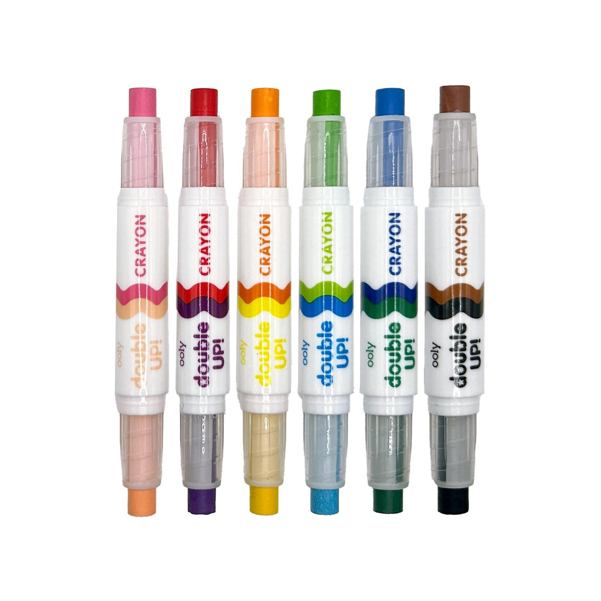 Ooly - Double Up! Double-Ended Crayons - Set of 6 / 12 Colours