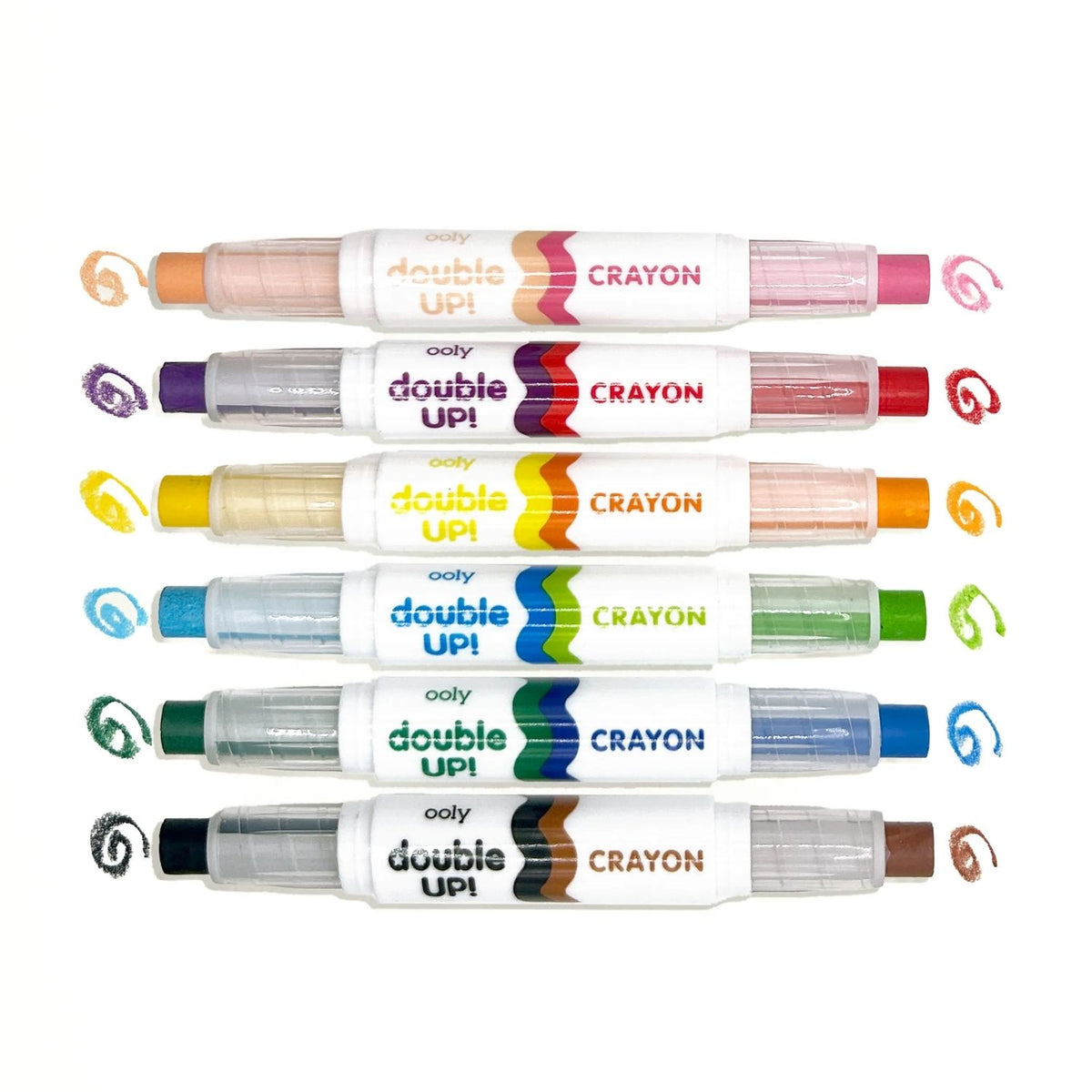 Ooly - Double Up! Double-Ended Crayons - Set of 6 / 12 Colours