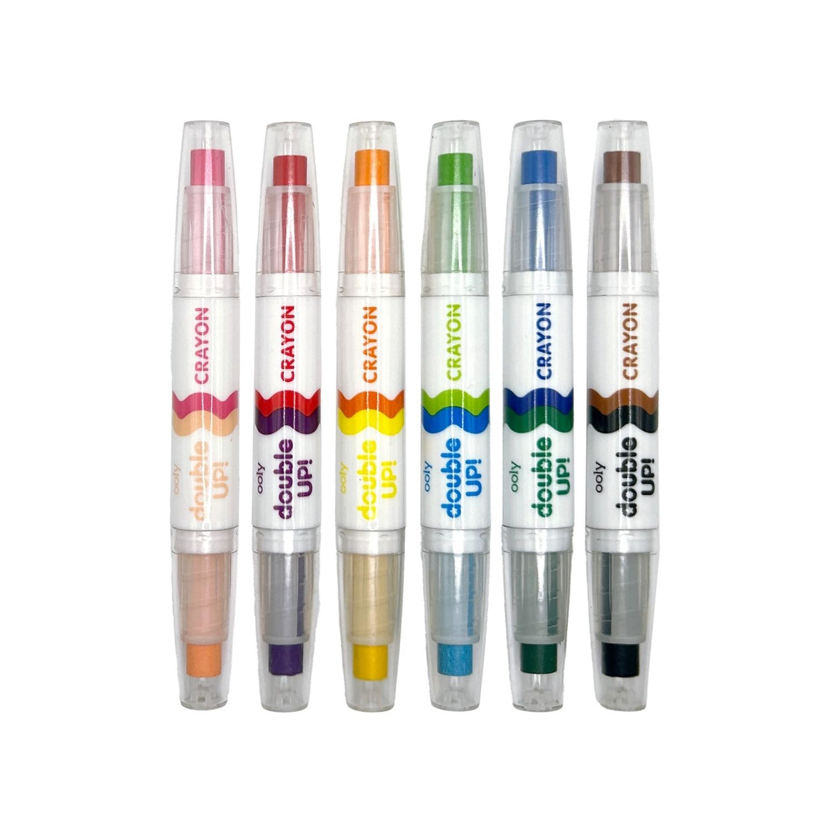 Ooly - Double Up! Double-Ended Crayons - Set of 6 / 12 Colours