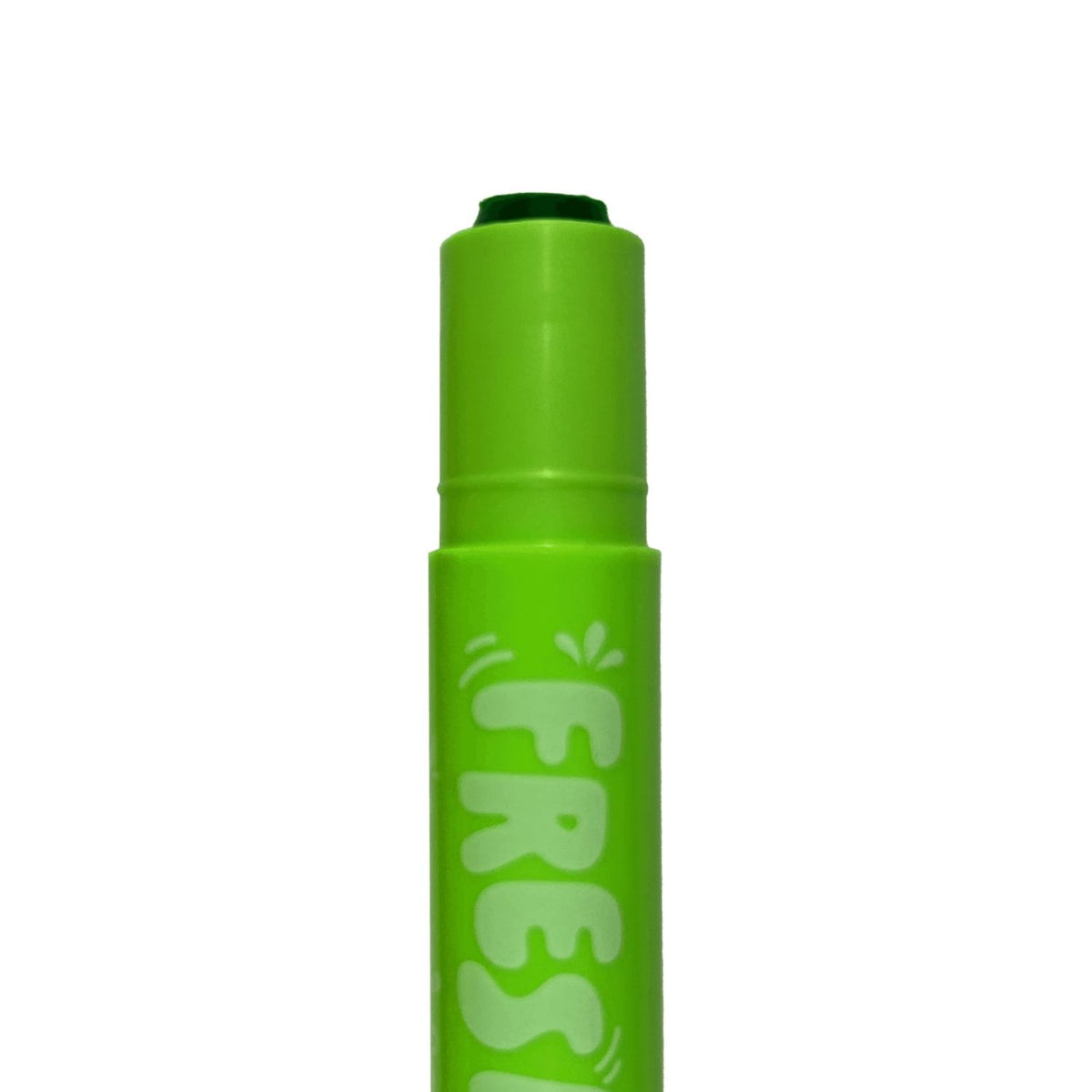 Green Gel Crayon with 'Fresh Pick' branding 