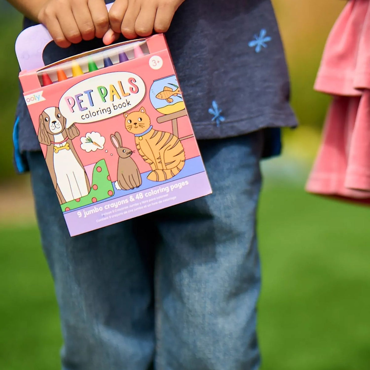 Ooly - Carry Along Colouring Book & Crayon Set - Pet Pals