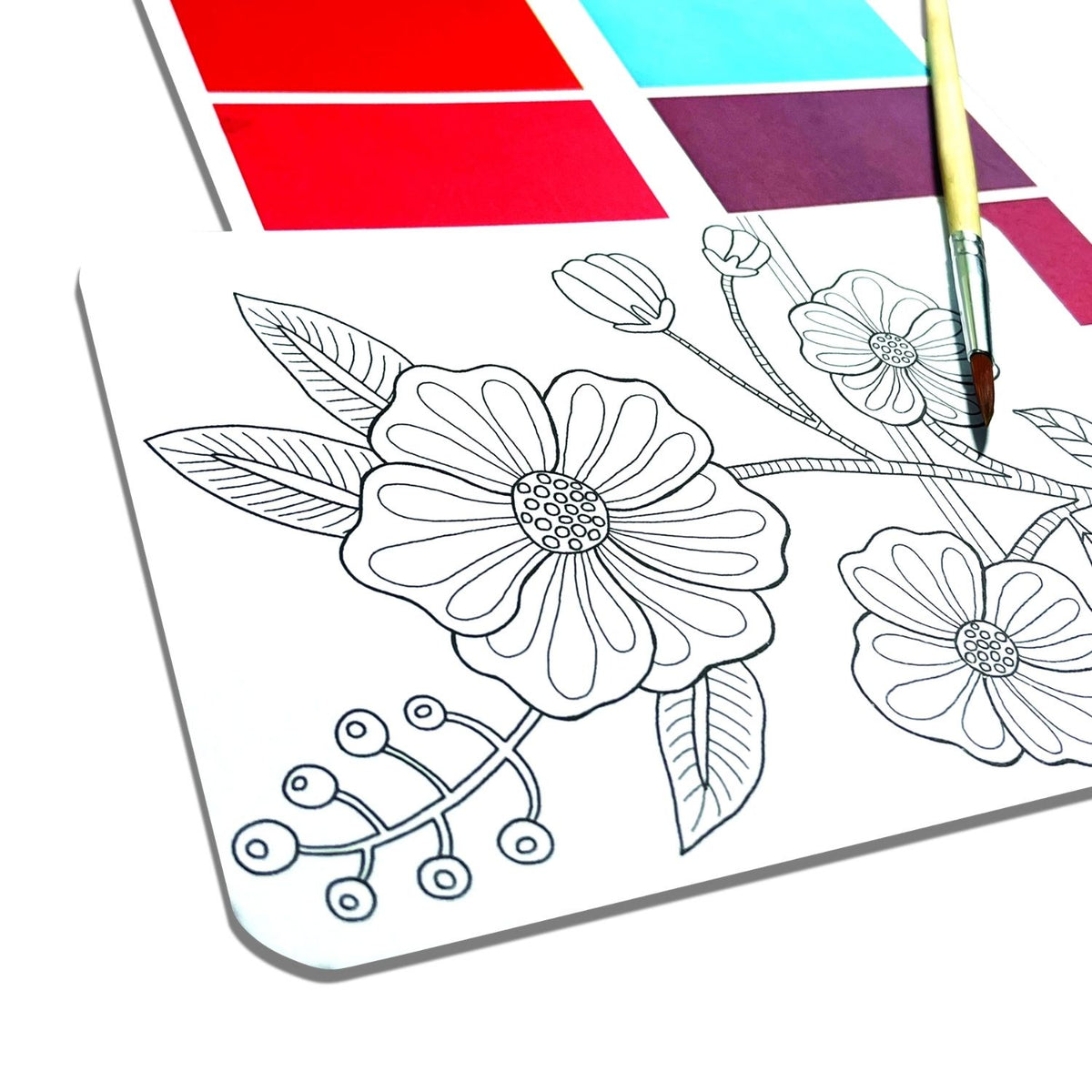 Ooly - Scenic Hues DIY Watercolour Art Kit - Flowers & Gardens