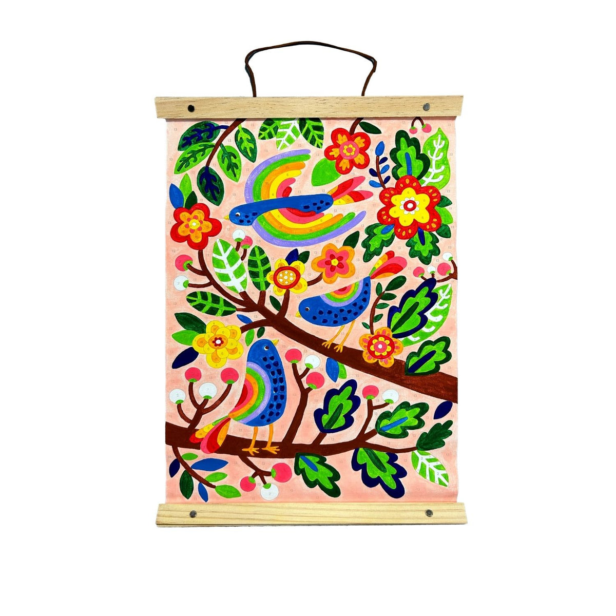 Ooly - Paintology Paint-By-Number Canvas Kit - Blue Birds