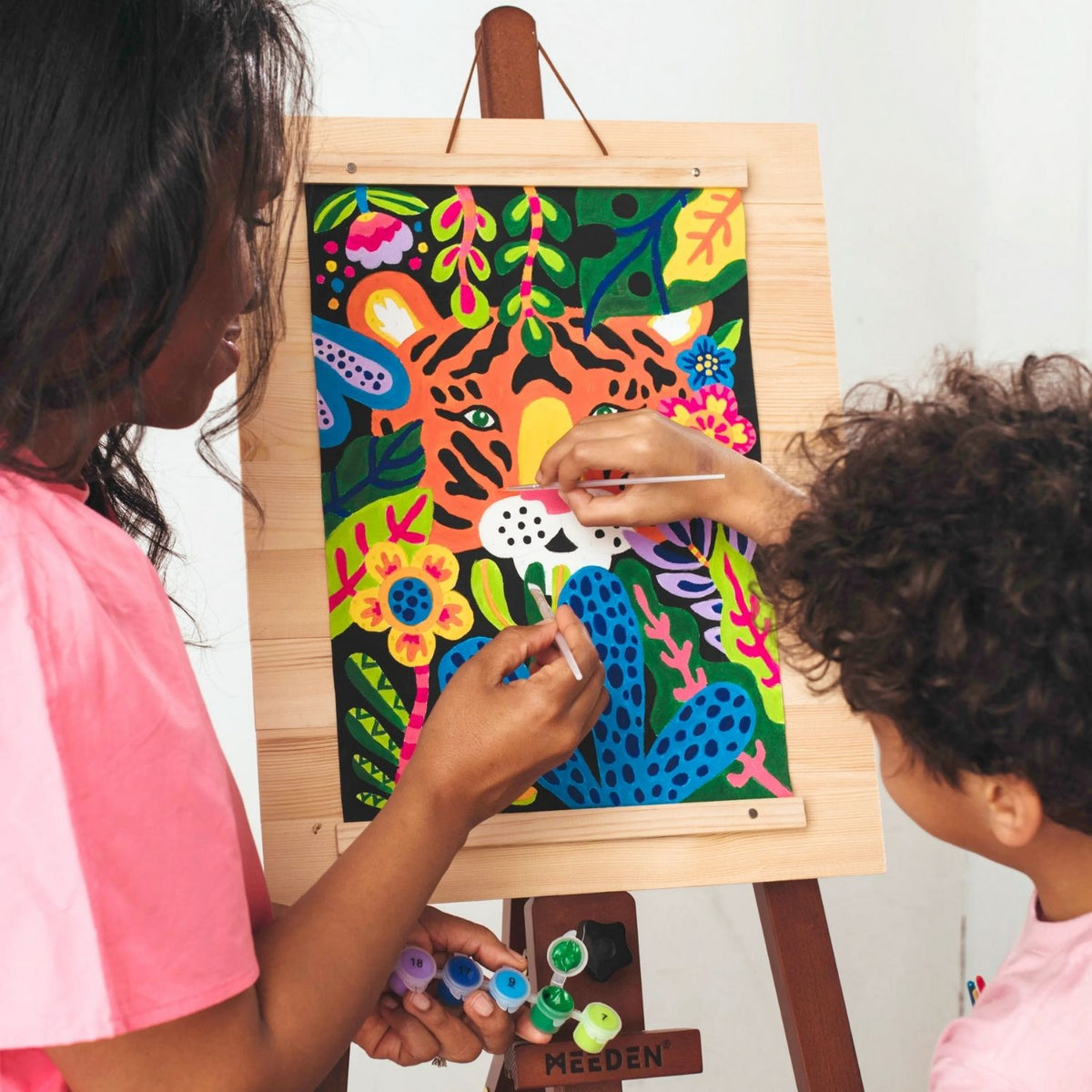 Ooly - Paintology Paint-By-Number Canvas Kit - Blue Birds