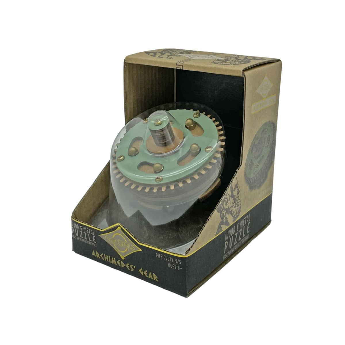 Archimedes' Gear Mechanical puzzle with a focus on problem-solving and history