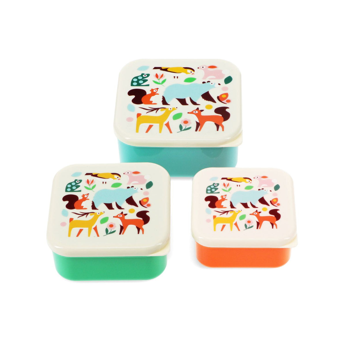 Pack a variety of treats in these children’s snack boxes. Featuring fun prints and three convenient sizes, they are ideal for school or travel.