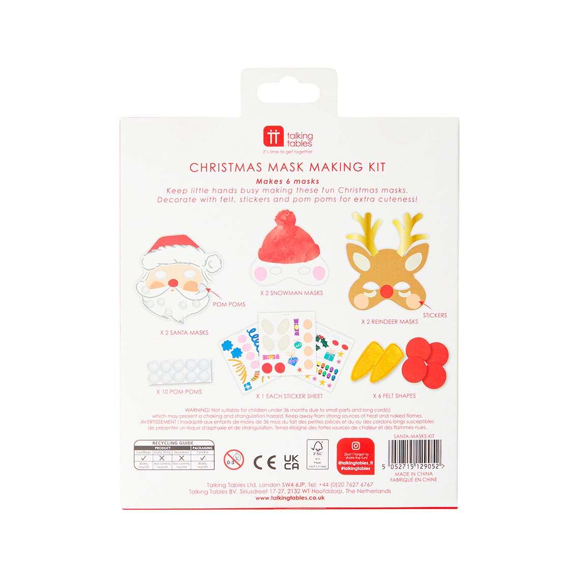 Make your own Christmas Mask Kit