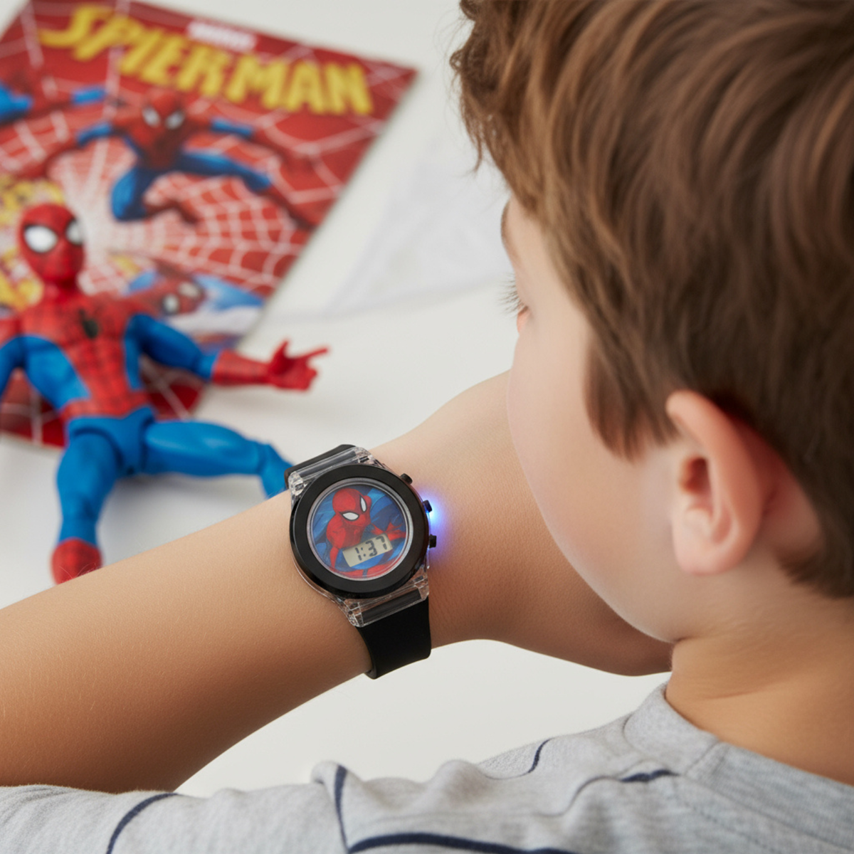 Light Up Spiderman Watch