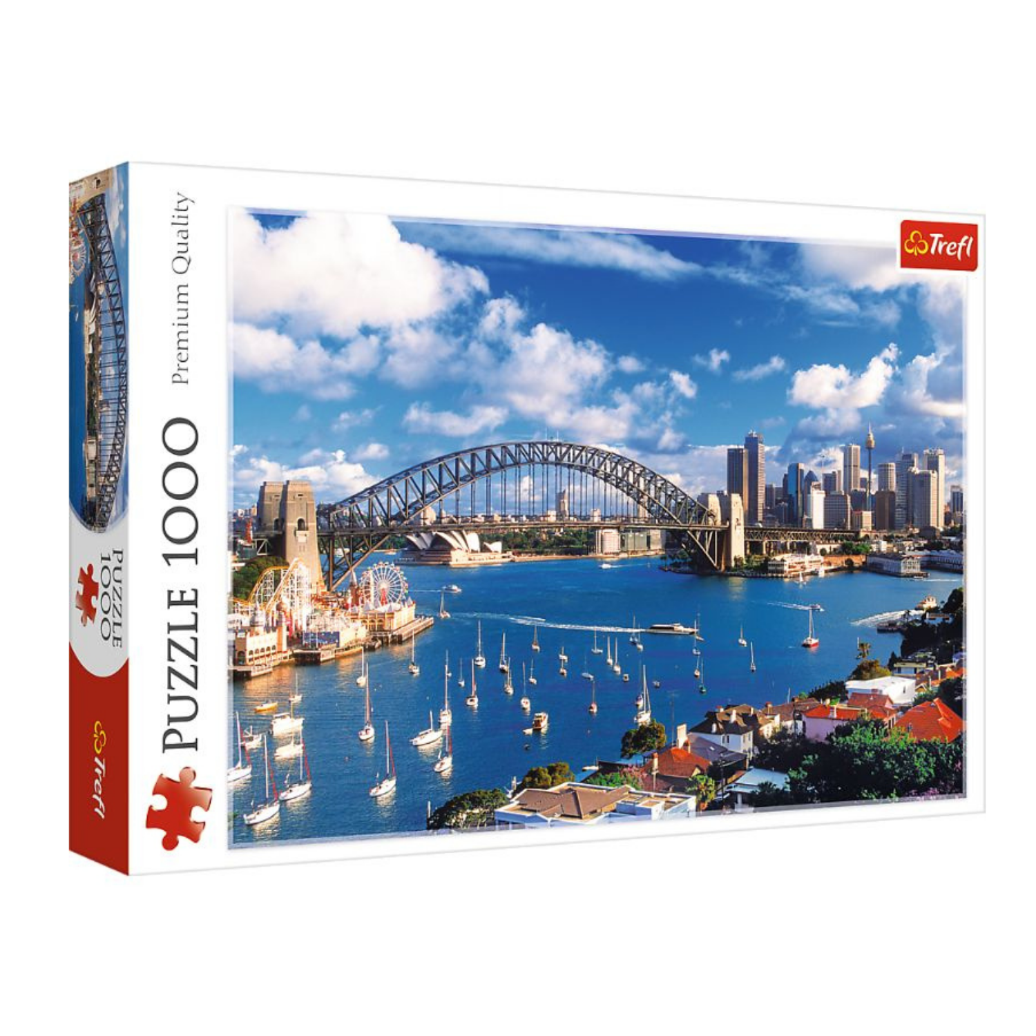 Trefl 1000 piece premium puzzle with detailed artwork of Port Jackson Sydney