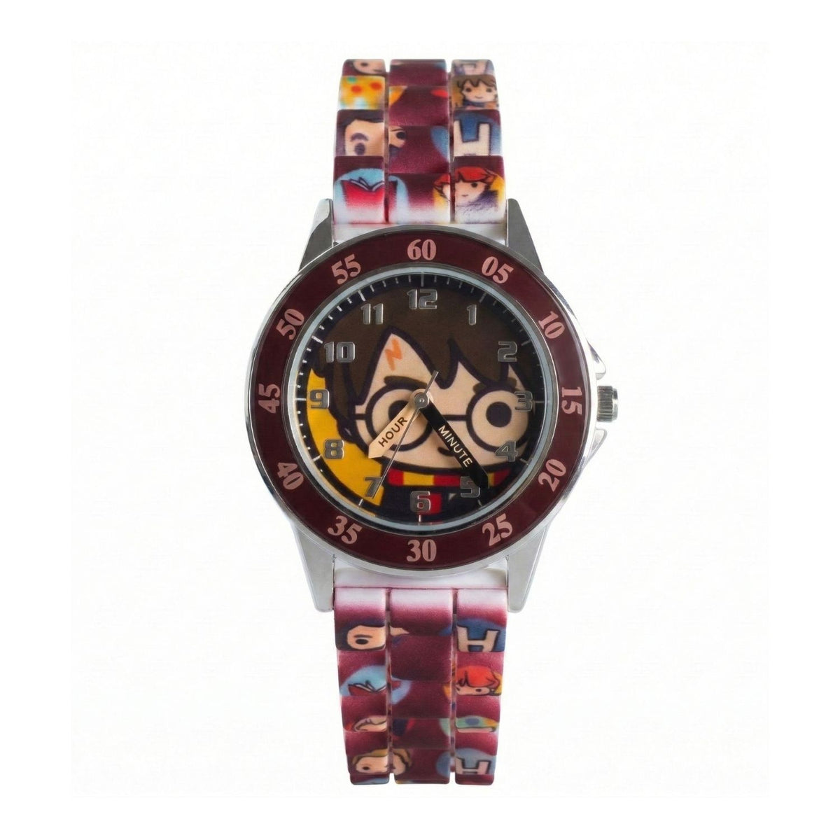 Harry Potter kids time teacher watch with labelled hour and minute hands and easy read analogue dial. A brilliant educational gift for kids, helping build confidence while learning an essential life skill.
