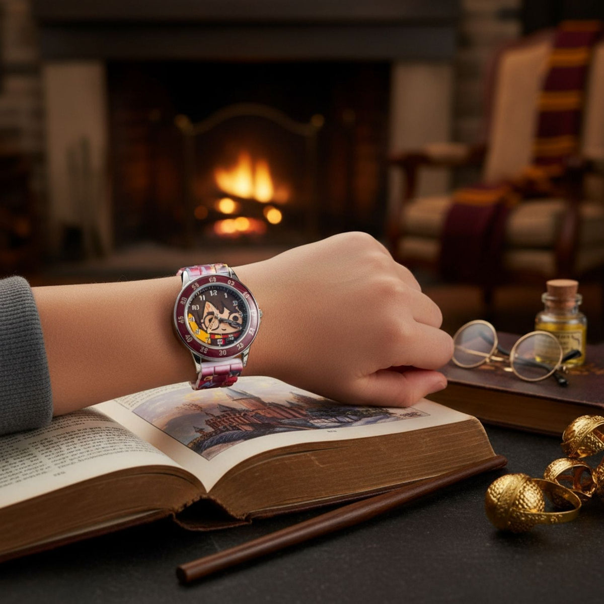 Harry Potter Face Kids Time Teacher Watch - Learn to tell the time