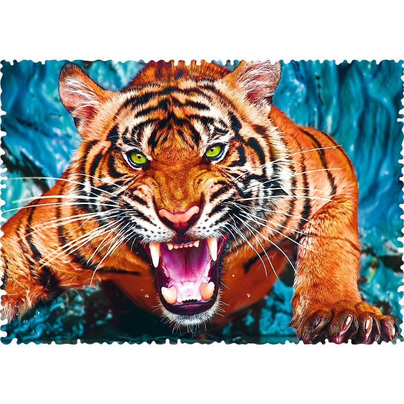 Trefl &quot;600 Crazy Shapes&quot; - Facing a tiger