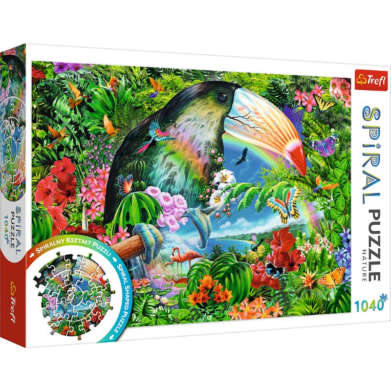 Trefl &quot;1040&quot; - Spiral Puzzle - Tropical animals