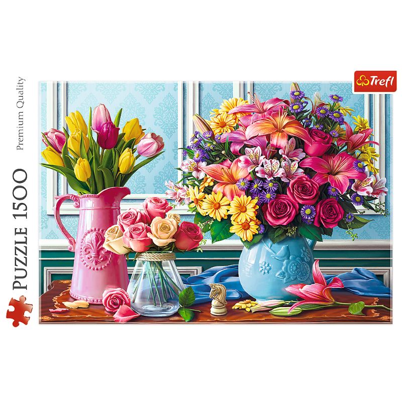 Trefl &quot;1500&quot; - Flowers in vases