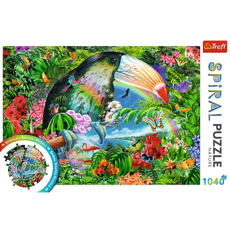 Trefl &quot;1040&quot; - Spiral Puzzle - Tropical animals